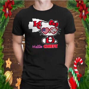 Hello Kitty Hello Kansas City Chiefs With American Flag 2021 shirt