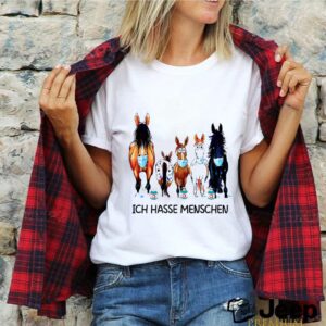 Horses face mask ich hasse menschen shirt