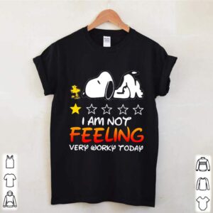 I Am Not Feeling Very Worry Today Snoopy Stars shirt