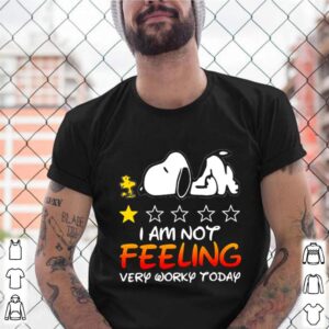 I Am Not Feeling Very Worry Today Snoopy Stars shirt