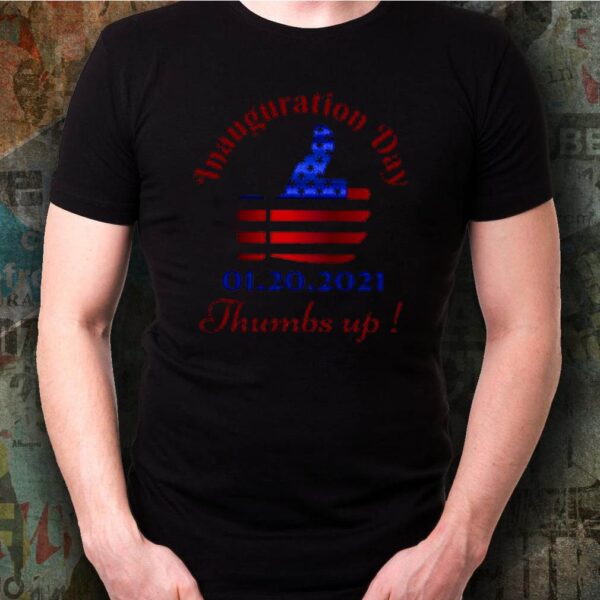 Inauguration Day 1 20 2021 Thumbs like icon American flag hoodie, sweater, longsleeve, shirt v-neck, t-shirt