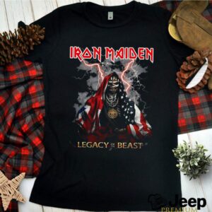 Iron Maiden Legacy of the Beast American flag shirt