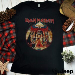 Iron Maiden Powerslave Lightning Circle shirt