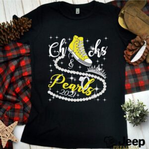 Kamala Harris Vice President Chucks and Pearls gold converse 2021 hoodie, sweater, longsleeve, shirt v-neck, t-shirt 3 Shirt, hoodie, sweater, long sleeve and tank top