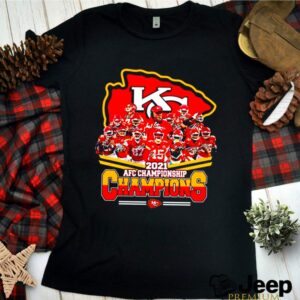 Kansas City Chiefs 2021 AFC championship Champions signatures shirt