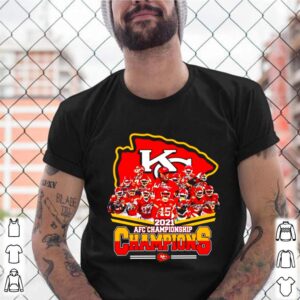 Kansas City Chiefs 2021 AFC championship Champions signatures shirt