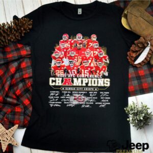 Kansas City Chiefs Team Players 2021 Afc Conference Champions Signatures hoodie, sweater, longsleeve, shirt v-neck, t-shirt 1 Shirt, hoodie, sweater, long sleeve and tank top