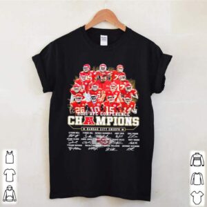 Kansas City Chiefs Team Players 2021 Afc Conference Champions Signatures hoodie, sweater, longsleeve, shirt v-neck, t-shirt 2 Shirt, hoodie, sweater, long sleeve and tank top