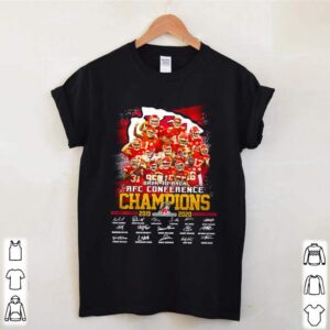 Kansas City Chiefs back to back AFC conference Champions 2019 2020 signature shirt