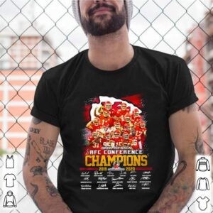 Kansas City Chiefs back to back AFC conference Champions 2019 2020 signature shirt