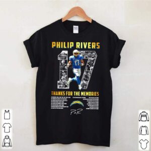 Los Angeles Chargers 17 Philip Rivers Thanks For The Memories 2021 Signature shirt