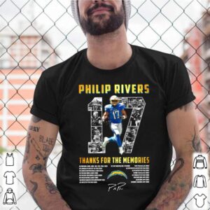 Los Angeles Chargers 17 Philip Rivers Thanks For The Memories 2021 Signature shirt