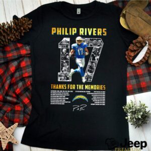 Los Angeles Chargers 17 Philip Rivers Thanks For The Memories 2021 Signature hoodie, sweater, longsleeve, shirt v-neck, t-shirt 3 Shirt, hoodie, sweater, long sleeve and tank top