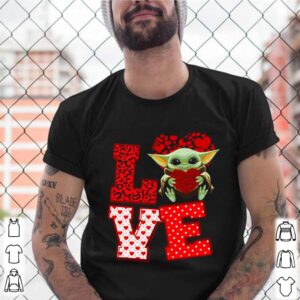 Love Baby Yoda Hug Rose Flower Happy Valentines Day 2021 shirt