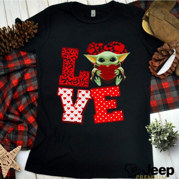 Love Baby Yoda Hug Rose Flower Happy Valentines Day 2021 hoodie, sweater, longsleeve, shirt v-neck, t-shirt