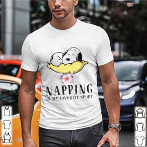 Napping Is My Favorite Sport Snoopy Sleep Flower shirt