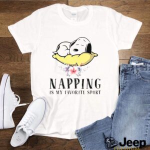 Napping Is My Favorite Sport Snoopy Sleep Flower hoodie, sweater, longsleeve, shirt v-neck, t-shirt 2 Shirt, hoodie, sweater, long sleeve and tank top