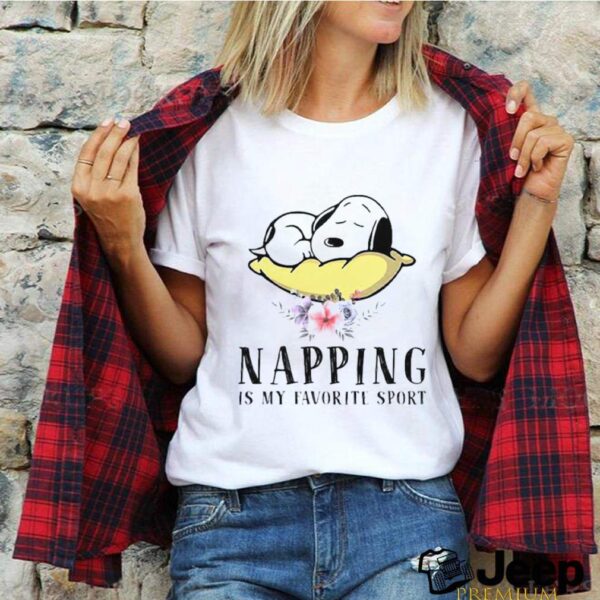 Napping Is My Favorite Sport Snoopy Sleep Flower hoodie, sweater, longsleeve, shirt v-neck, t-shirt