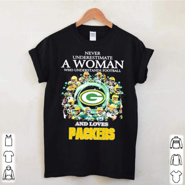 Never Underestimate A Woman Who Understand Football And Loves Packers hoodie, sweater, longsleeve, shirt v-neck, t-shirt