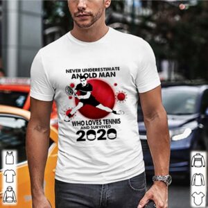 Never Underestimate An Old Man Who Loves Tennis And Survived 2020 Mask Covid 19 shirt