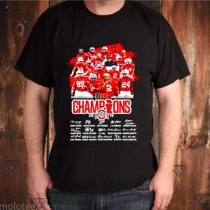 Ohio State Buckeyes Big Champions signatures shirt