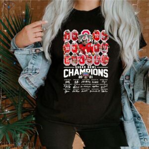 Ohio State sugar bowl Champions 2021 signatures shirt