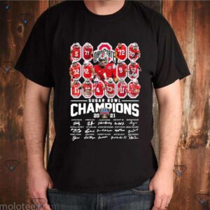 Ohio State sugar bowl Champions 2021 signatures shirt