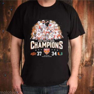 Oklahoma State 2020 cheez it bowl Champions shirt