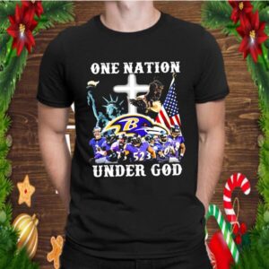 One Nation Under God Baltimore Ravens American Flag