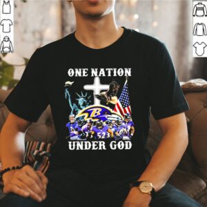 One Nation Under God Baltimore Ravens American Flag