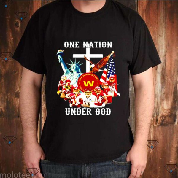 One nation under god Washington football team signatures hoodie, sweater, longsleeve, shirt v-neck, t-shirt