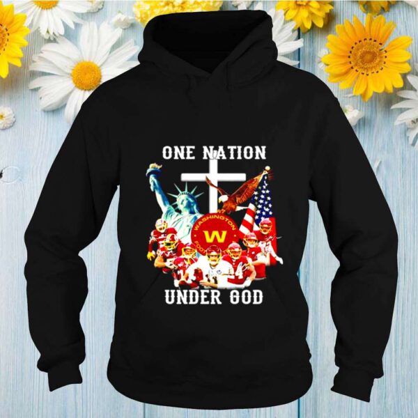 One nation under god Washington football team signatures hoodie, sweater, longsleeve, shirt v-neck, t-shirt