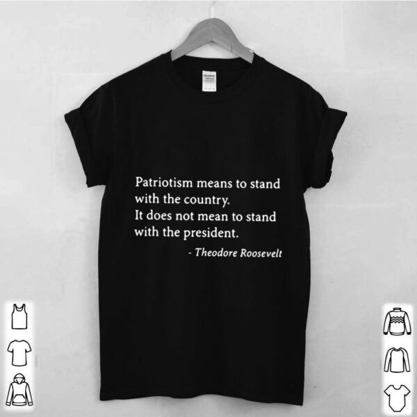 Patriotism means to stand with the country it does not mean to stand with the president hoodie, sweater, longsleeve, shirt v-neck, t-shirt