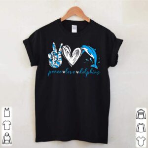 Peace Love And Dolphins 2021 hoodie, sweater, longsleeve, shirt v-neck, t-shirt 1 Shirt, hoodie, sweater, long sleeve and tank top