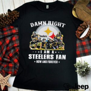 Pittsburgh steelers damn right i am a steelers fan now and forever hoodie, sweater, longsleeve, shirt v-neck, t-shirt 3 Shirt, hoodie, sweater, long sleeve and tank top