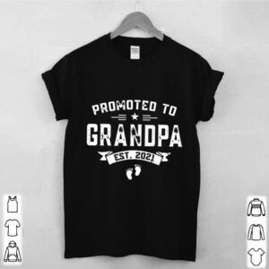 Promoted to grandpa est 2021 hoodie, sweater, longsleeve, shirt v-neck, t-shirt 3 Shirt, hoodie, sweater, long sleeve and tank top