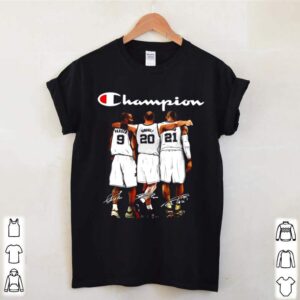 San Antonio Spurs Parker Ginobili Duncan Champion 2021 Signatures shirt