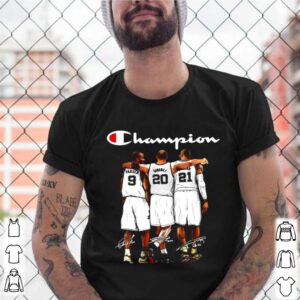 San Antonio Spurs Parker Ginobili Duncan Champion 2021 Signatures shirt