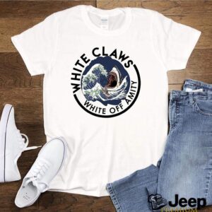 Shark white claws white off amity shirt