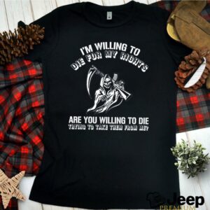 Skeleton Im willing to die for my rights are you willing to die shirt