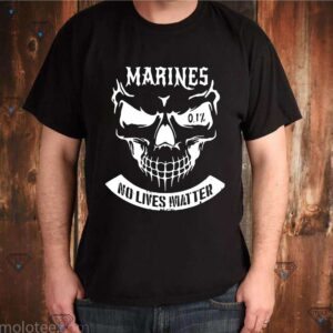 Skull marines no lives matter shirt