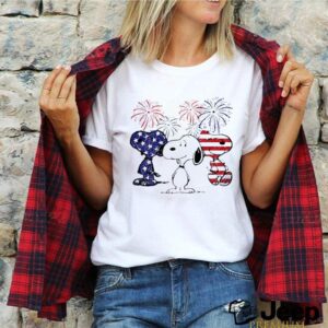 Snoopys American Flag Happy New Year shirt