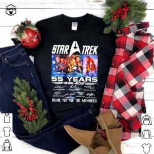 Star Trek 55 years 1966-2021 signature thank you for the memories shirt