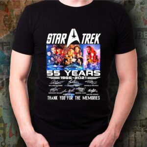 Star Trek 55 years 1966-2021 signature thank you for the memories shirt