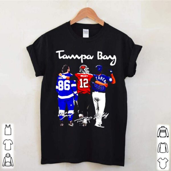 Tampa Bay Nikita Kucherov Tom Brady and Randy Arozarena Fiends signature hoodie, sweater, longsleeve, shirt v-neck, t-shirt