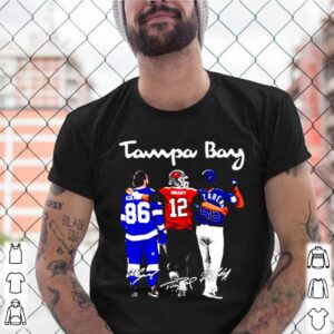 Tampa Bay Nikita Kucherov Tom Brady and Randy Arozarena Fiends signature shirt