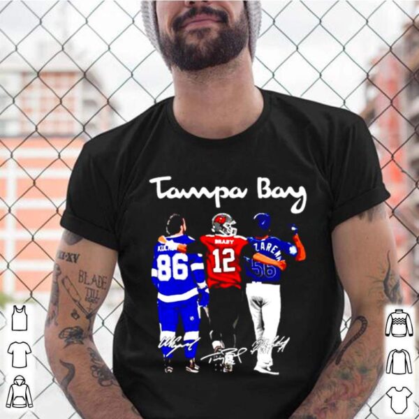 Tampa Bay Nikita Kucherov Tom Brady and Randy Arozarena Fiends signature hoodie, sweater, longsleeve, shirt v-neck, t-shirt