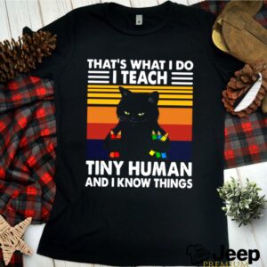 Thats What I Do I Teach Tiny Human And I Know Things Vintage shirt