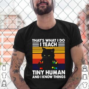 Thats What I Do I Teach Tiny Human And I Know Things Vintage shirt