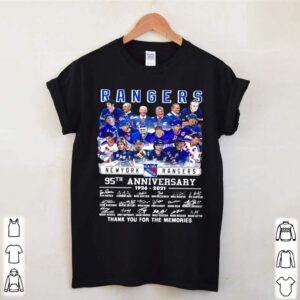 The New York Rangers Team Players 95th Anniversary 1926 2021 Signatures Thank hoodie, sweater, longsleeve, shirt v-neck, t-shirt 1 Shirt, hoodie, sweater, long sleeve and tank top